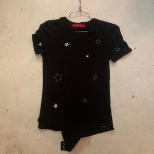N Philanthropy Black Stars Bodysuit